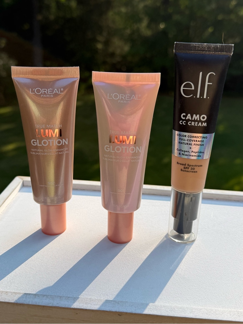 LOT OF L'OREAL TRUE MATCH LUMI GLOTION & E.L.F. CAMO CC CREAM
